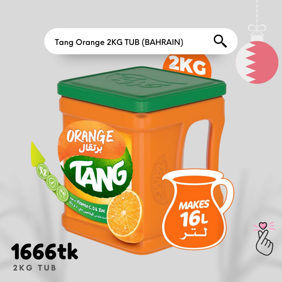 2 Kg Tub - TANG Orange (Expiry: 2026)