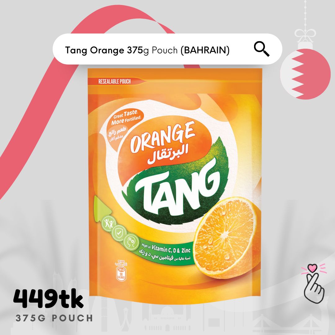 [2026 New Stock] Tang Orange 375g Pouch (Bahrain)