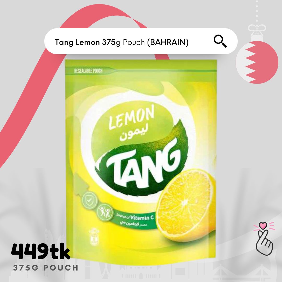 [2026 New Stock] Tang Lemon 375g Pouch (Bahrain)