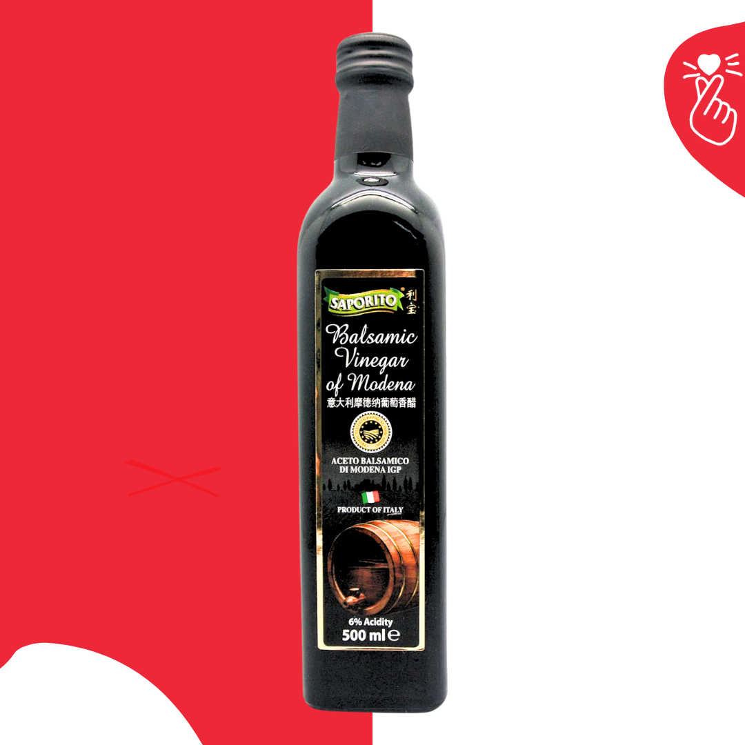 Saporito Balsamic Vinegar 500ml (6% acidity)