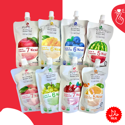 Jelly B Drinkable Konjac Jelly - 150ml Pouch (Halal)