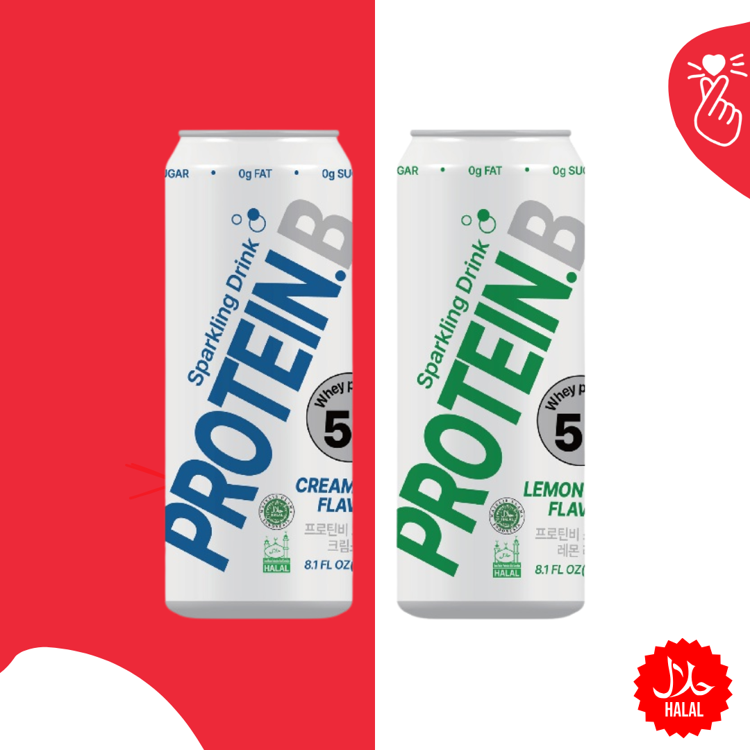Protein B Sparkling Drink Can - 240ml (Halal)