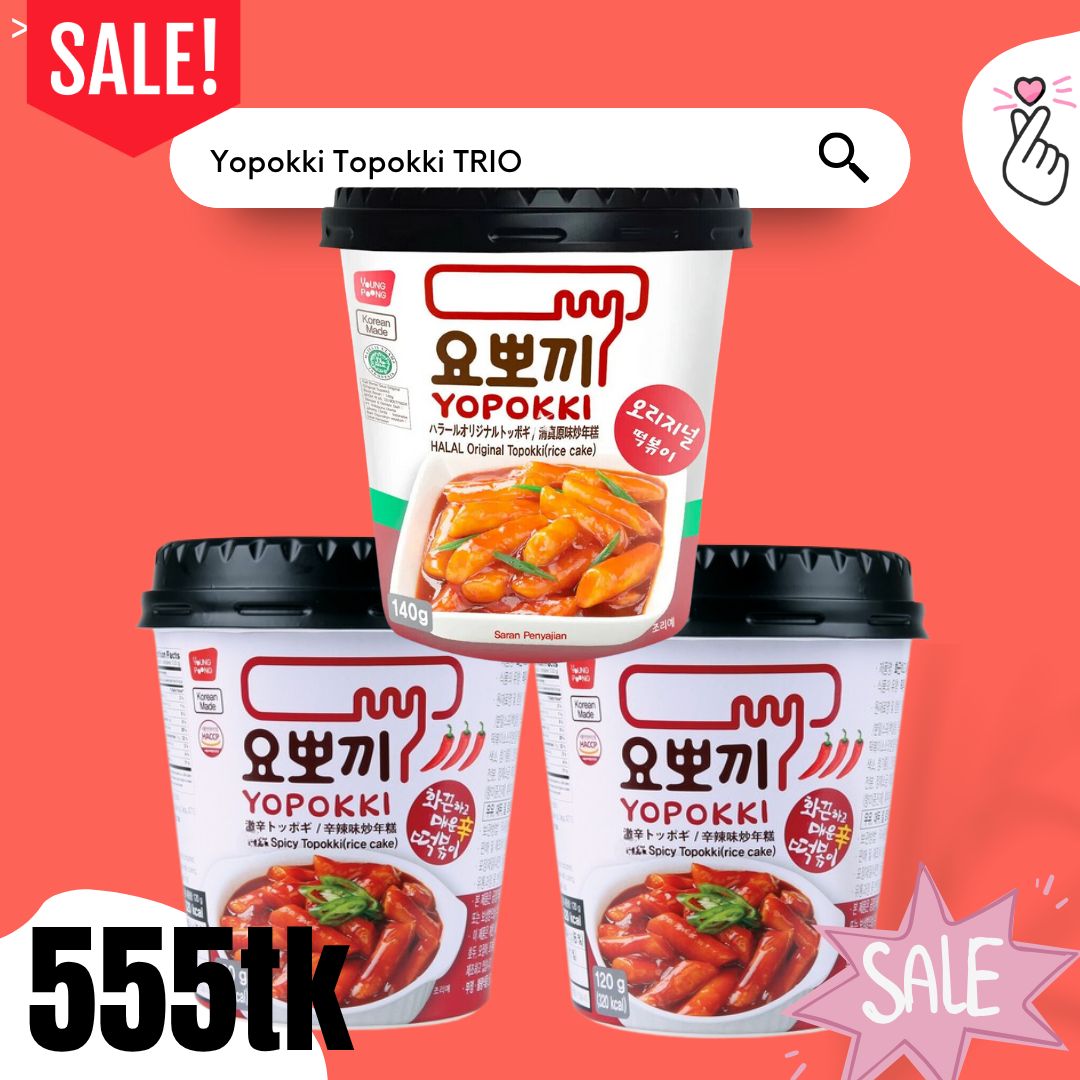 YOPOKKI TOPOKKI OFFER 2 (Original + Spicy + Spicy)