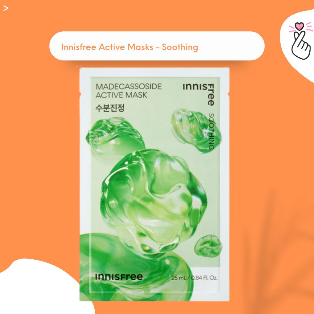 [44] Innisfree - Active Mask - Madecassoside	(Soothing)