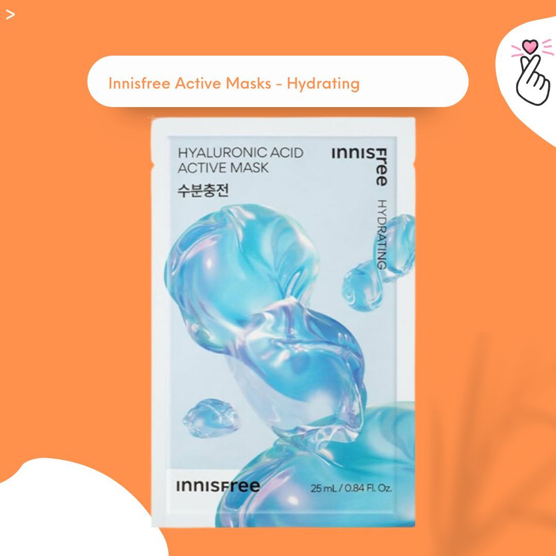 [222] Innisfree - Active Mask - Hyaluronic Acid	(Hydrating)