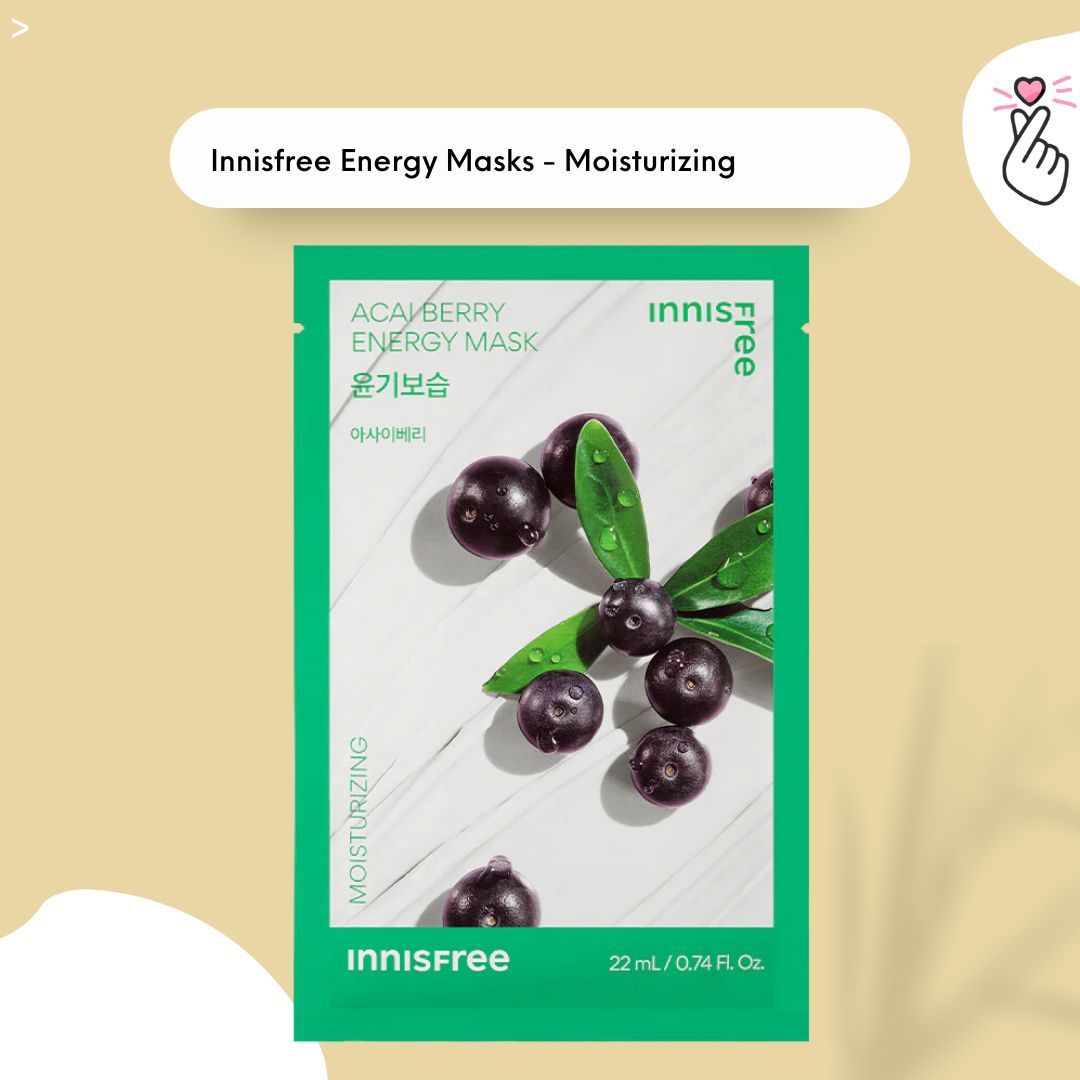 [217] Innisfree - Energy Mask - Acai Berry (Moisturizing)
