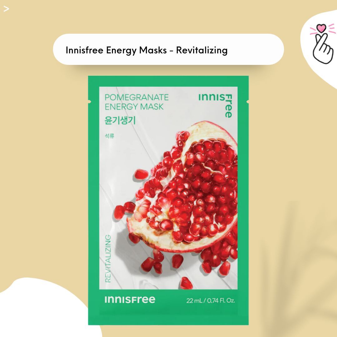 [216] Innisfree - Energy Mask - Pomegranate (Revitalizing)