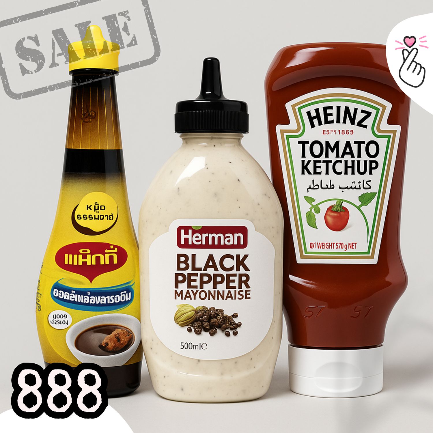 Mayo-Ketchup-Sauce Trio