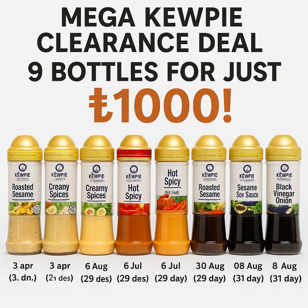MEGA KEWPIE CLEARANCE DEAL – 9 BOTTLES FOR JUST ৳1000!