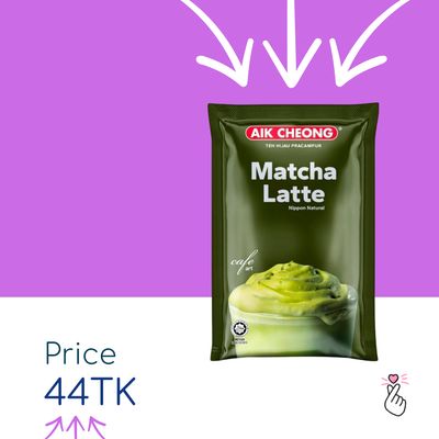Aik Cheong Matcha Latte - Single Sachet (Expiry: 17/09/25)