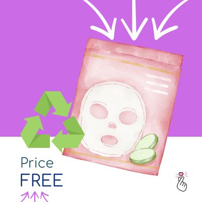 Date Expired Sheet Masks for Recycling