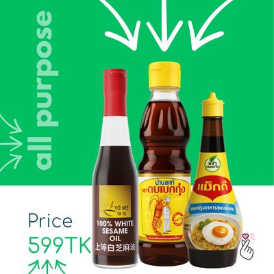 SAUCE TRIO - Sesame + Dipping + Fish