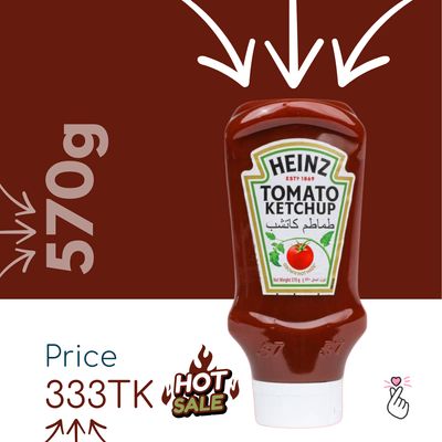 Heinz Tomato Ketchup Squeezy 570g - Expiry: Sep 2025
