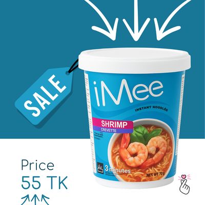 iMee Shrimp Cup Noodles (Expiry: 27th Sep)