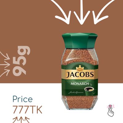 Jacobs Monarch Coffee 95g Jar