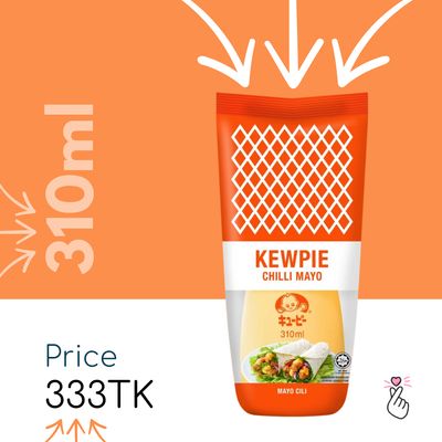 Kewpie Mayo 310ml - Chilli Mayo (Expiry: 22/09/25)