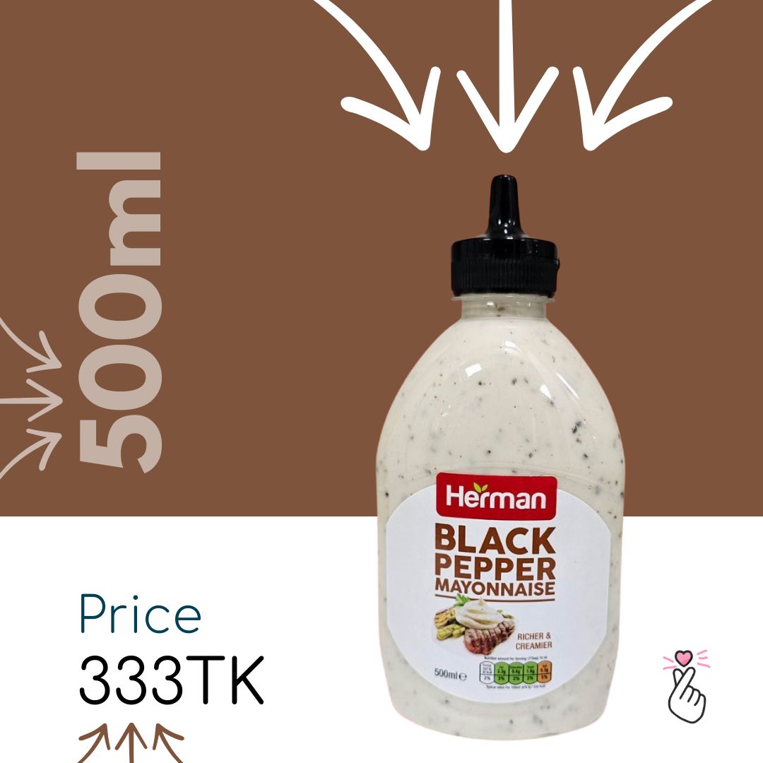 Herman - Black Pepper Mayo 500ml