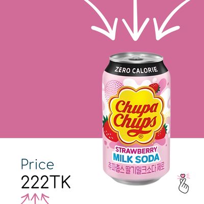 Chupa Chup Milk Soda - Strawberry (Expiry: 09/10/25)