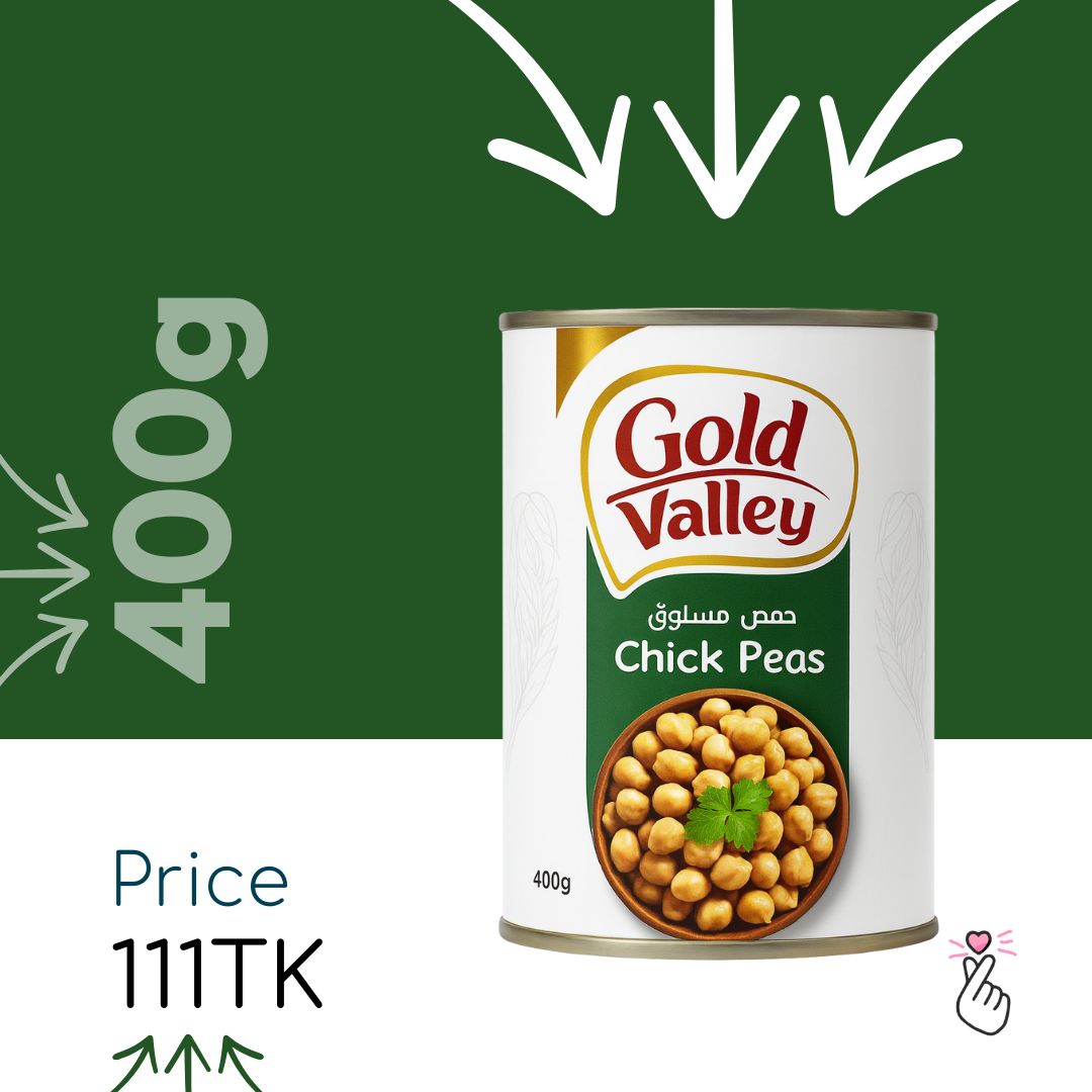 Gold Valley Chick Peas Can 400g