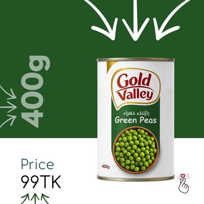 Gold Valley Green Peas Can 400g