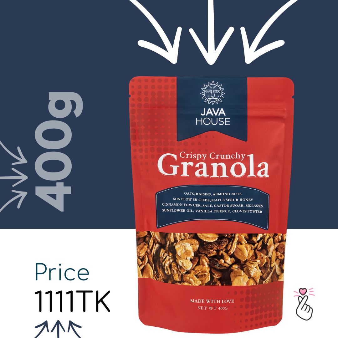 JAVA House – Crispy Crunchy Granola (400g)