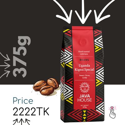JAVA House Coffee Beans – Uganda Kigezi Special (375g)