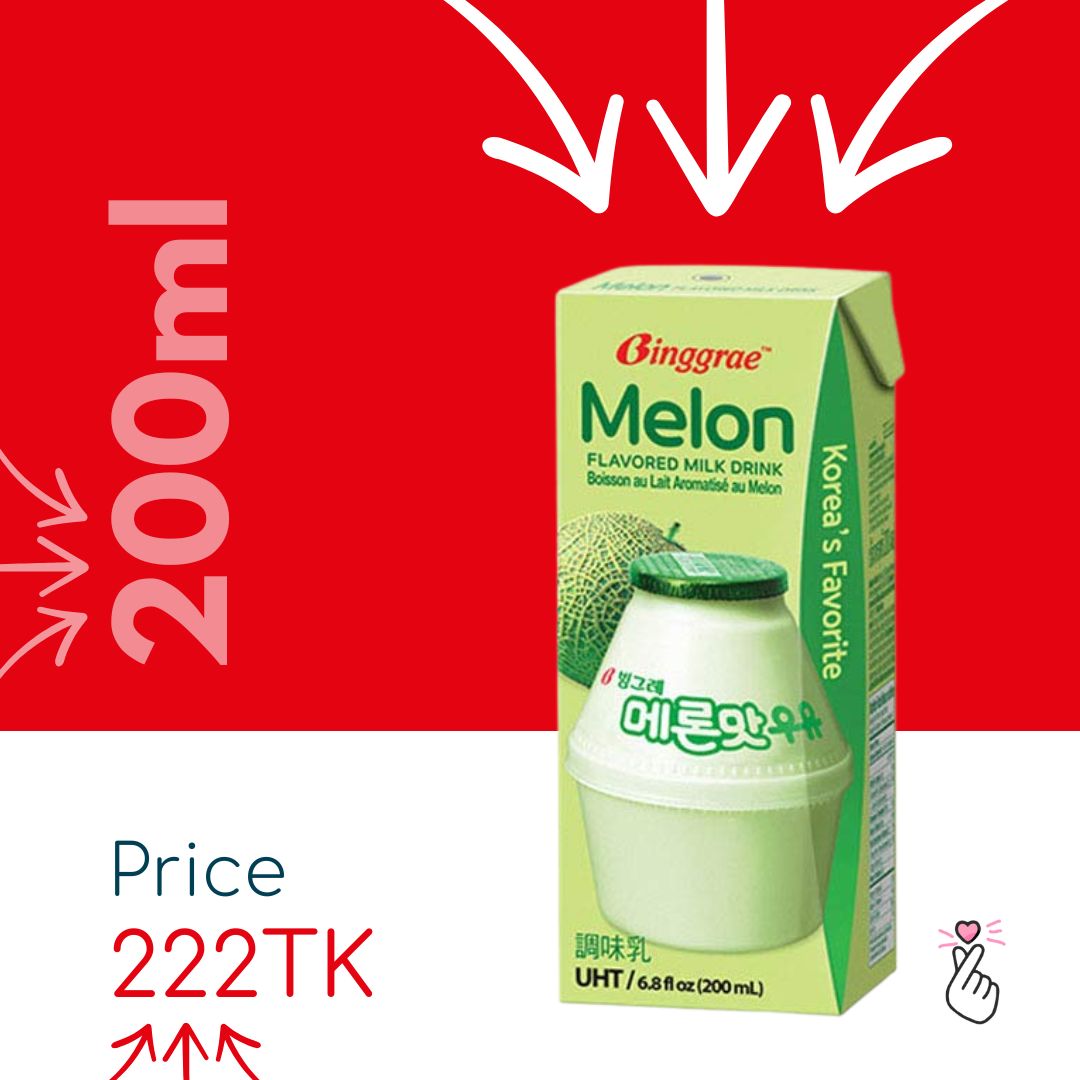 Binggrae Milk 200ml - Melon