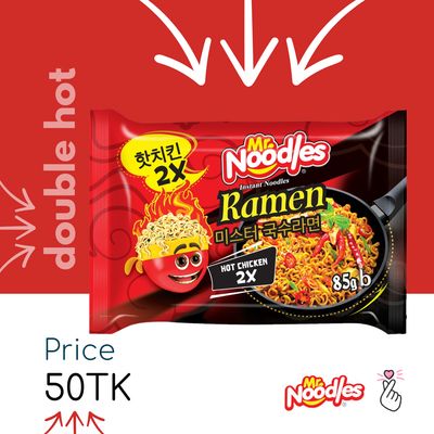 Mr. Noodles Ramen 85g - Double Spicy