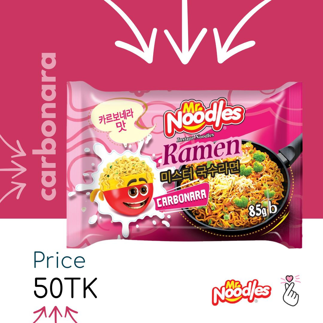 Mr. Noodles Ramen 85g - Carbonara
