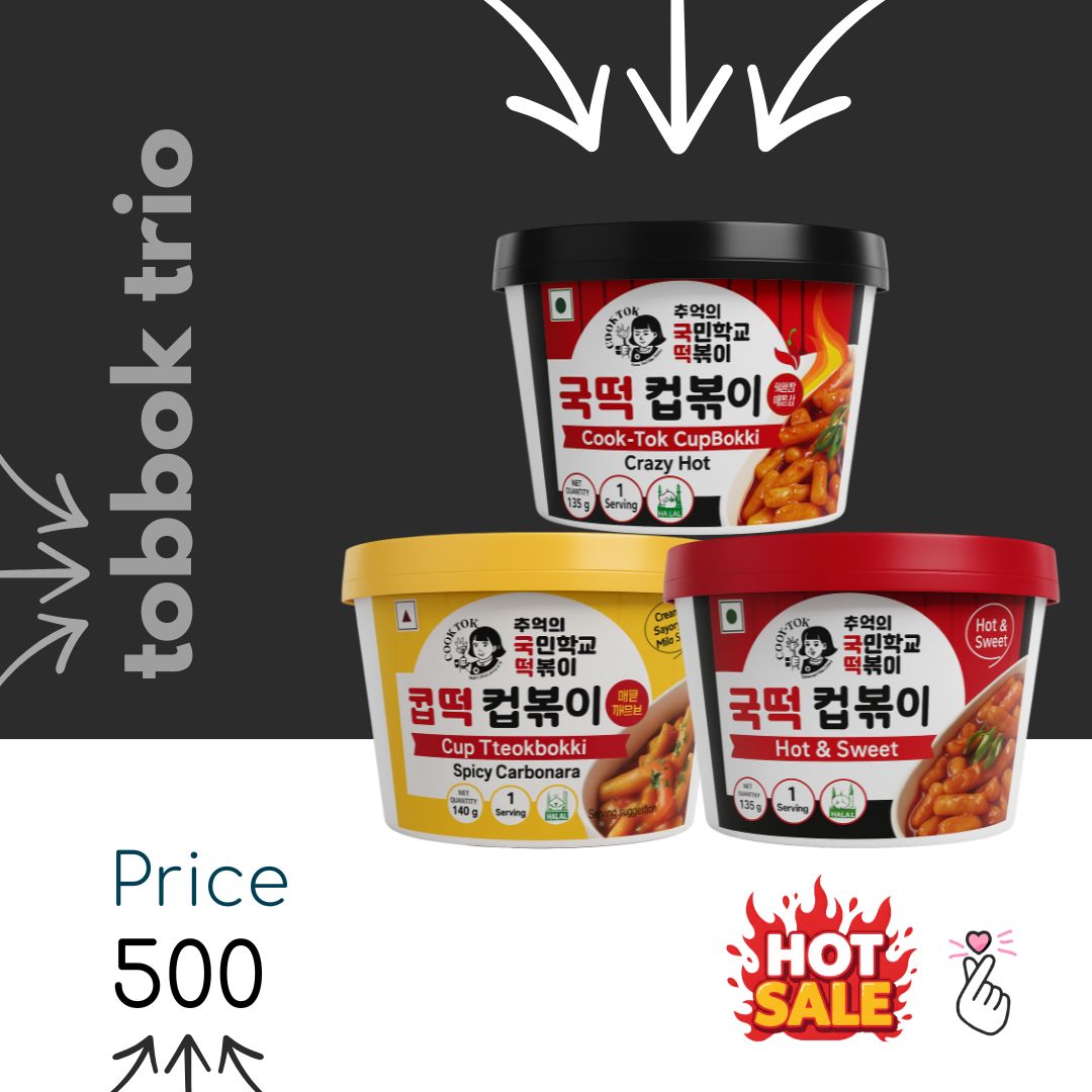 CT TRIO TOBOKKI BOWL - Spicy Carbonara + Crazy Hot + Hot &amp; Spicy (Espiry: Mid February 2026)