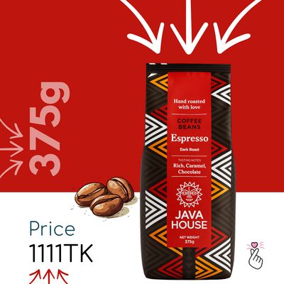 JAVA House Coffee Beans – Espresso (375g)