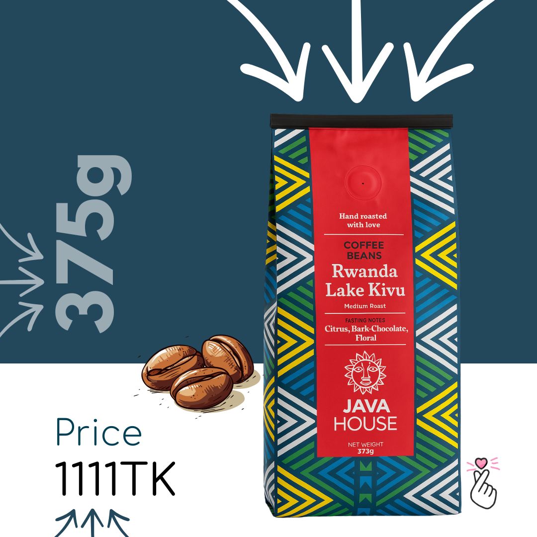 JAVA House Coffee Beans – Rwanda Lake Kivu (375g)