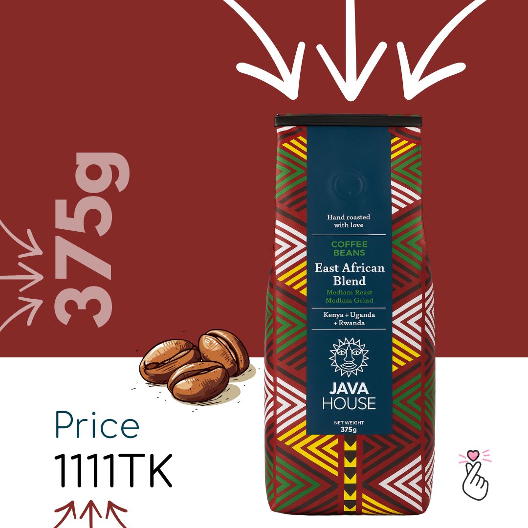 JAVA House Coffee Beans – East Africa Blend (375g)