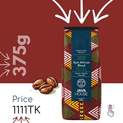 JAVA House Coffee Beans – East Africa Blend (375g)