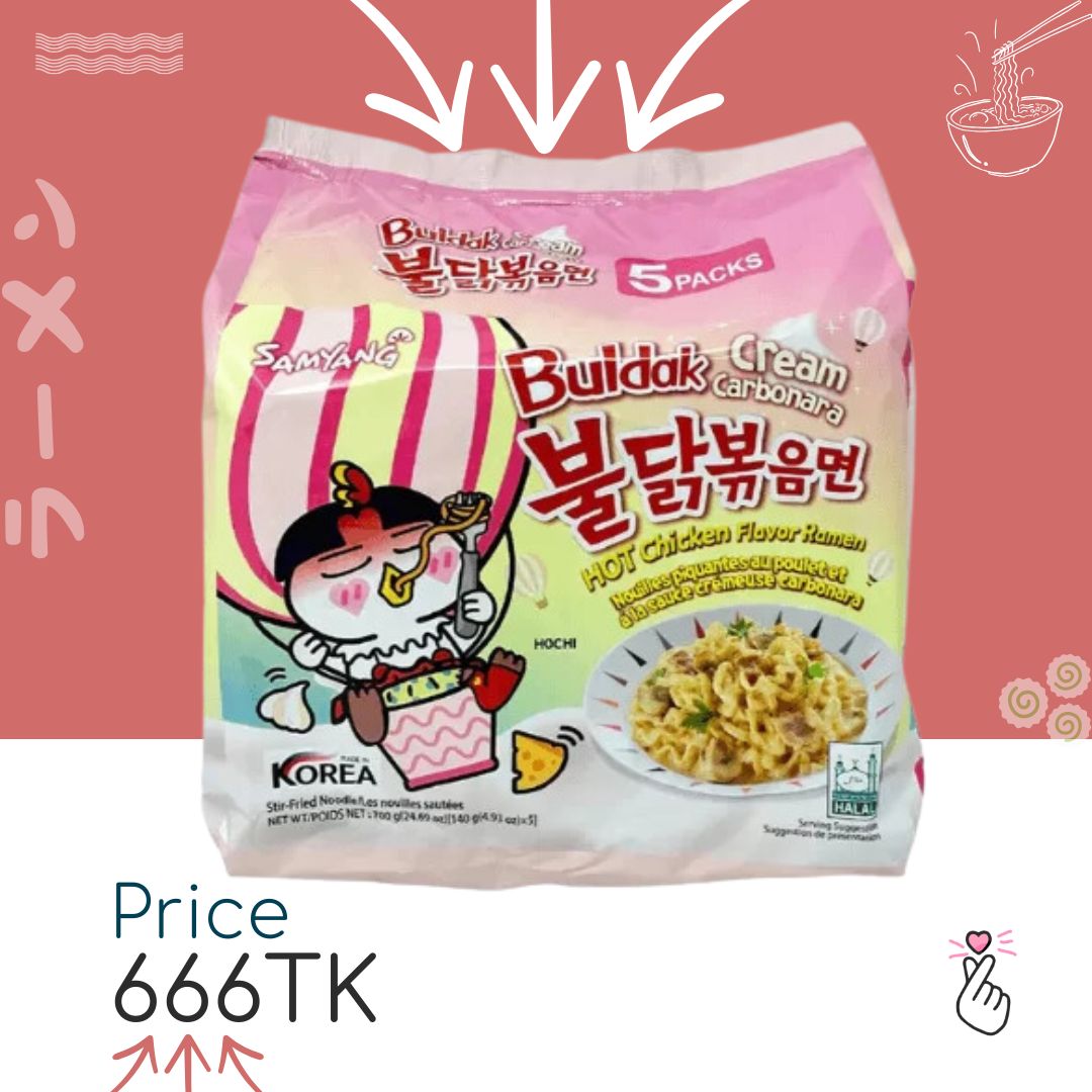 [SUPER SALE] Samyang Cream Carbonara - Family Pack