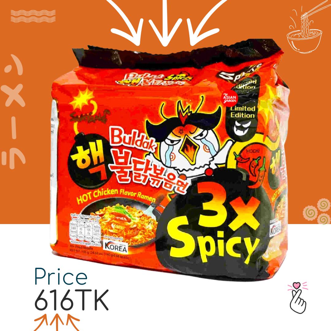 [SUPER SALE] Samyang Triple Spicy - Family Pack