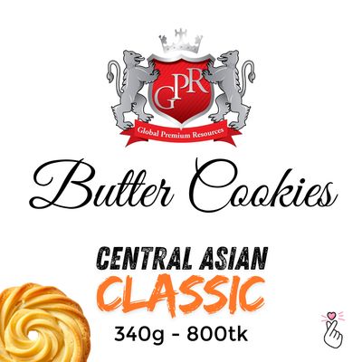 GPR Butter Cookies - CLASSIC 340g - Central Asian Design