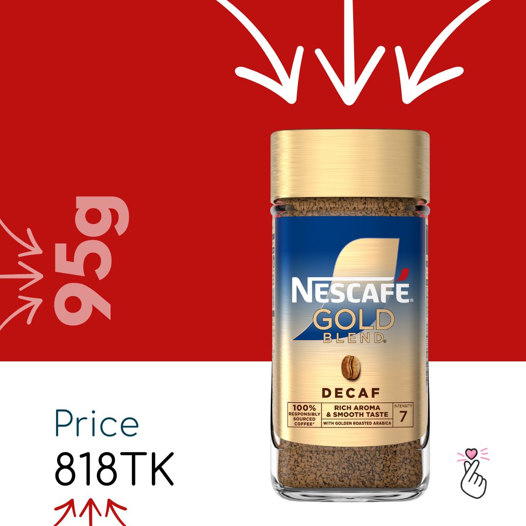 Nescafe Gold Blend DECAF SA 95g - Expiry: Apr 2027