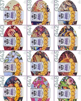 GPR Butter Cookies - GOLD 340g - Oriental Design