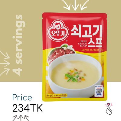 Ottogi Beef Cream Soup - 4 servings