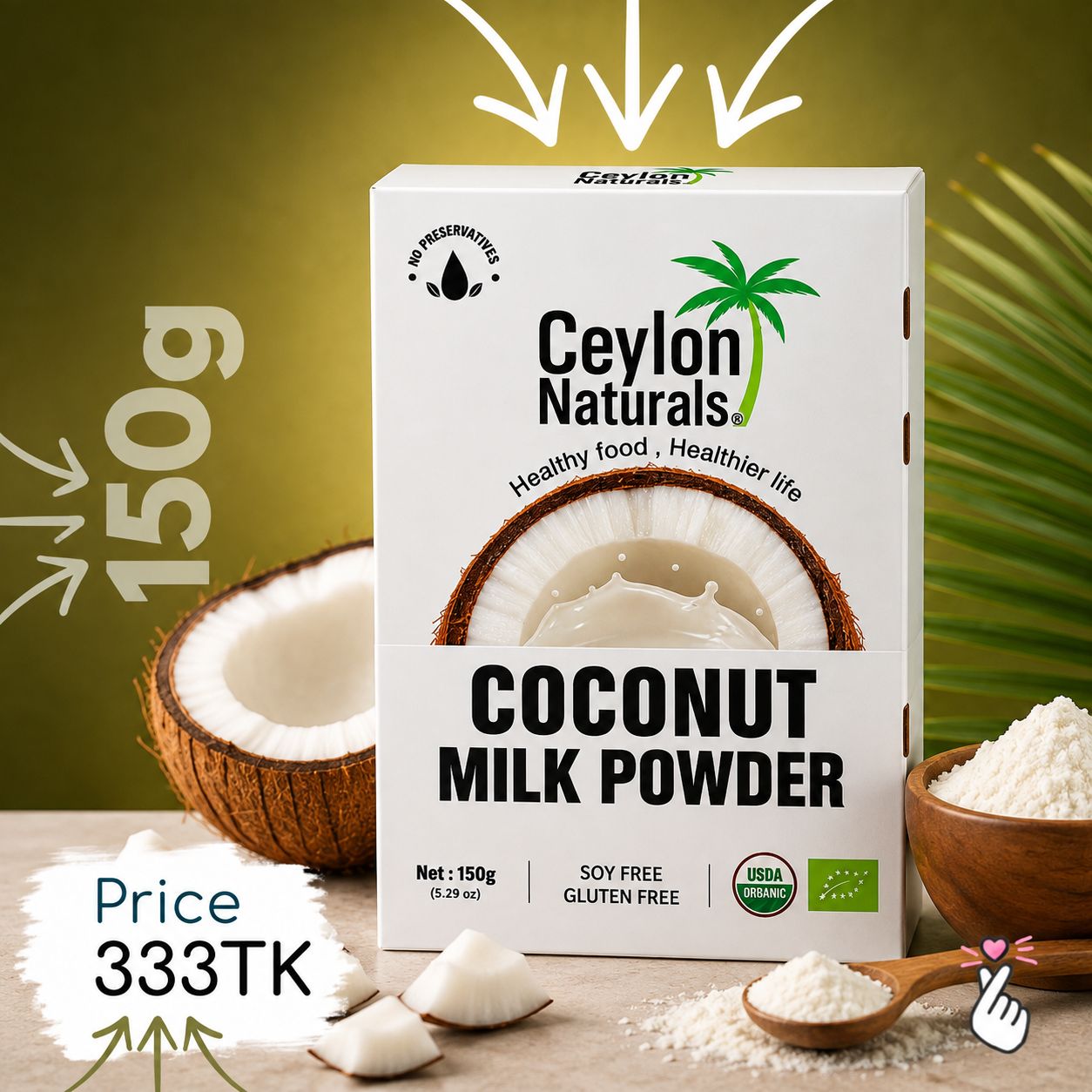 Ceylon Coconut MILK POWDER - 150g