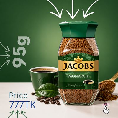 Jacobs Monarch Coffee 95g Jar - Expiry Dec 2026