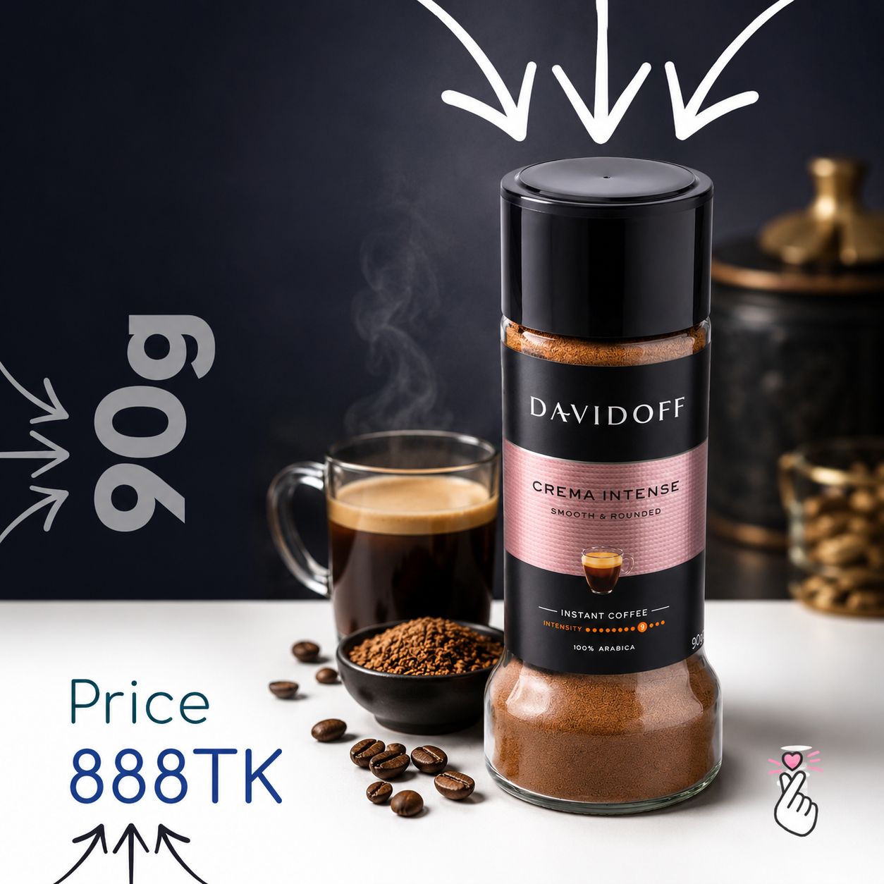 Davidoff - Crema Intense (90g) - Expiry: 27Jan2028