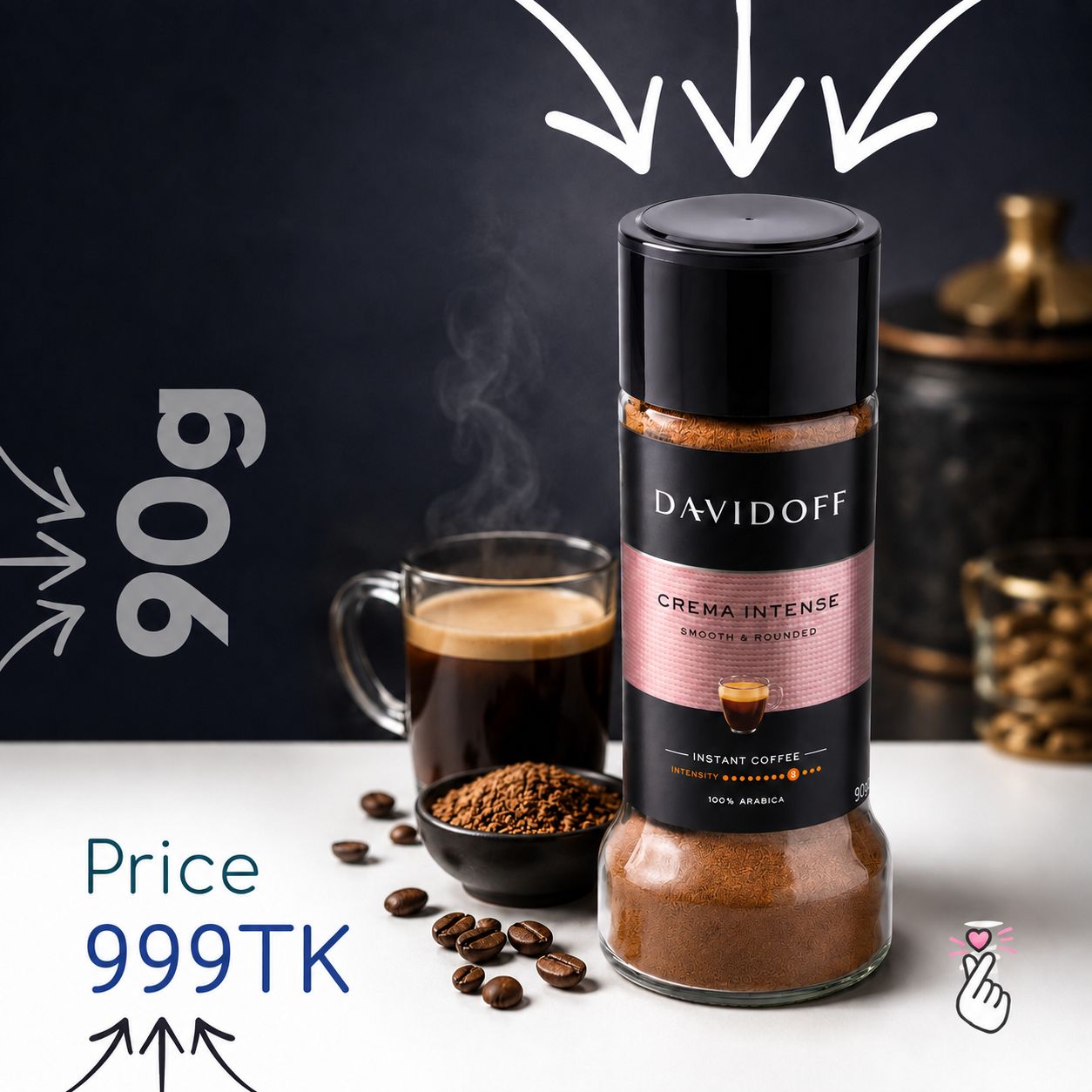 Davidoff - Crema Intense (90g) - Expiry: 27th Jan 2028