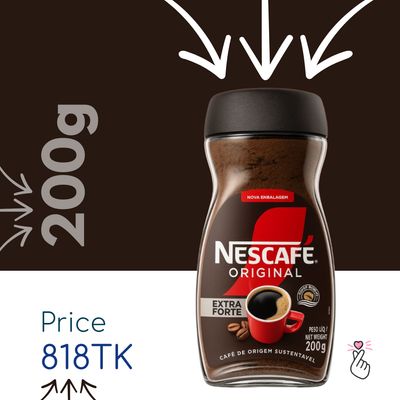 Nescafe 200g – Original Extra Forte (Expiry: 01/04/27)