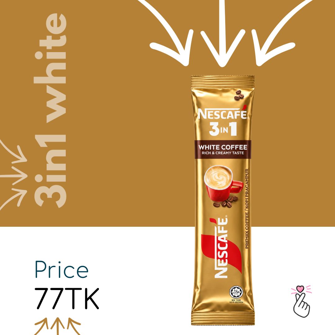 Nescafe Malaysia 3in1 Sachets - White Coffee