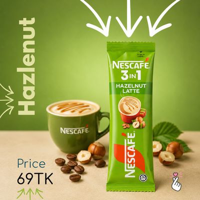 Nescafe Malaysia 3in1 Sachets - Hazlenut
