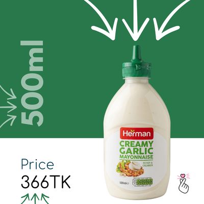 Herman - Creamy Garlic Mayo 500ml