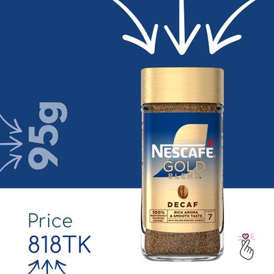 Nescafe Gold Blend DECAF 95g - Expiry: Apr 2027