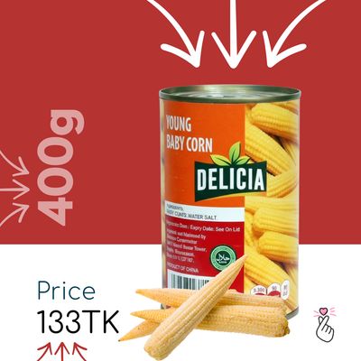 Delicia 400g Can (China) - Baby Corn